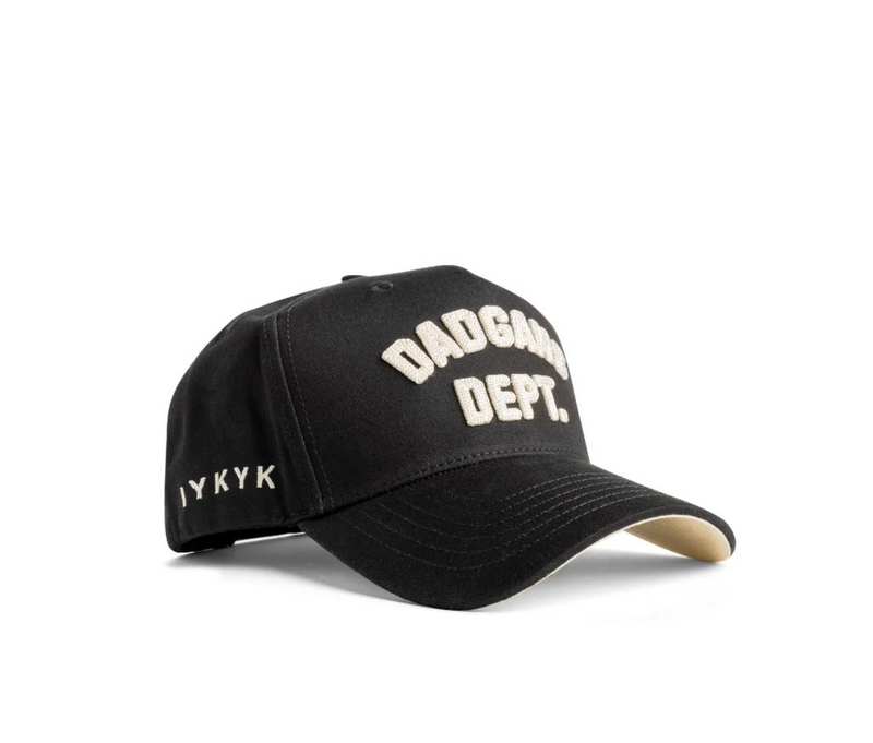 DAD GANG DEPT. BLACK TRUCKER HAT