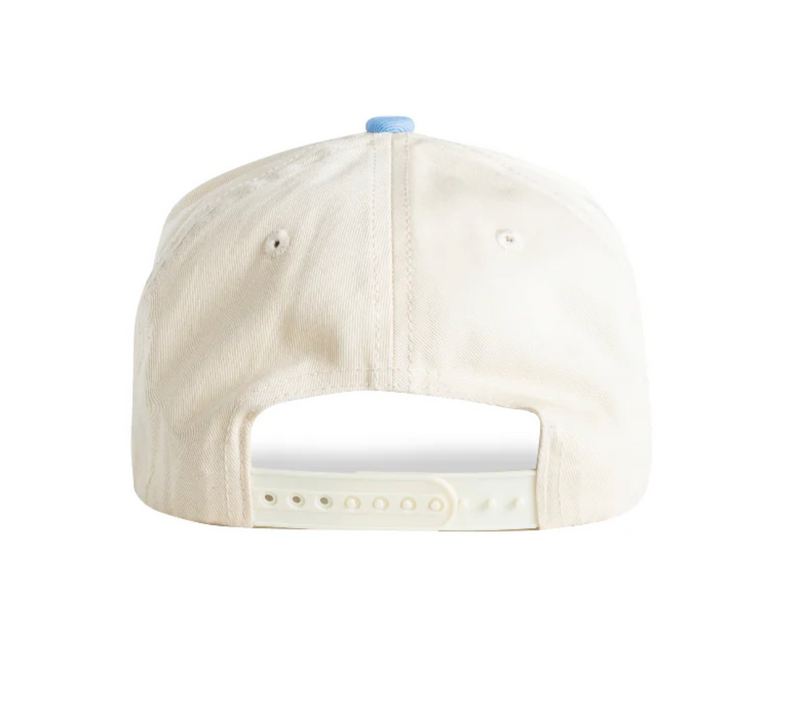 DAD GANG Creme and Baby Blue Horsepower Truckers Snapback