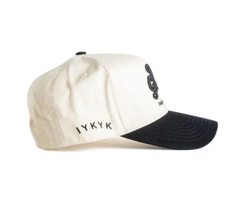 DAD GANG Cream and Black Trucker Snapback