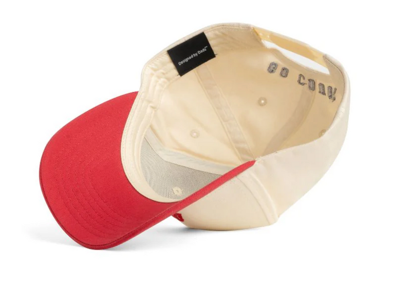 DAD GANG x WSU Creme and Crimson Red Trucker