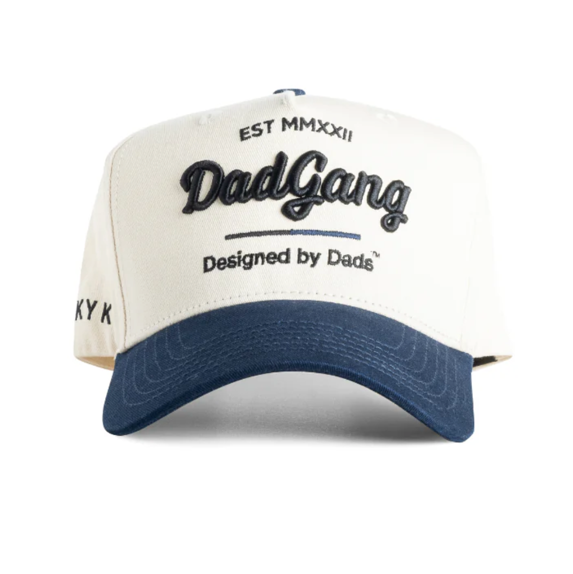DAD GANG Horsepower Creme and Navy Trucker Snap Back