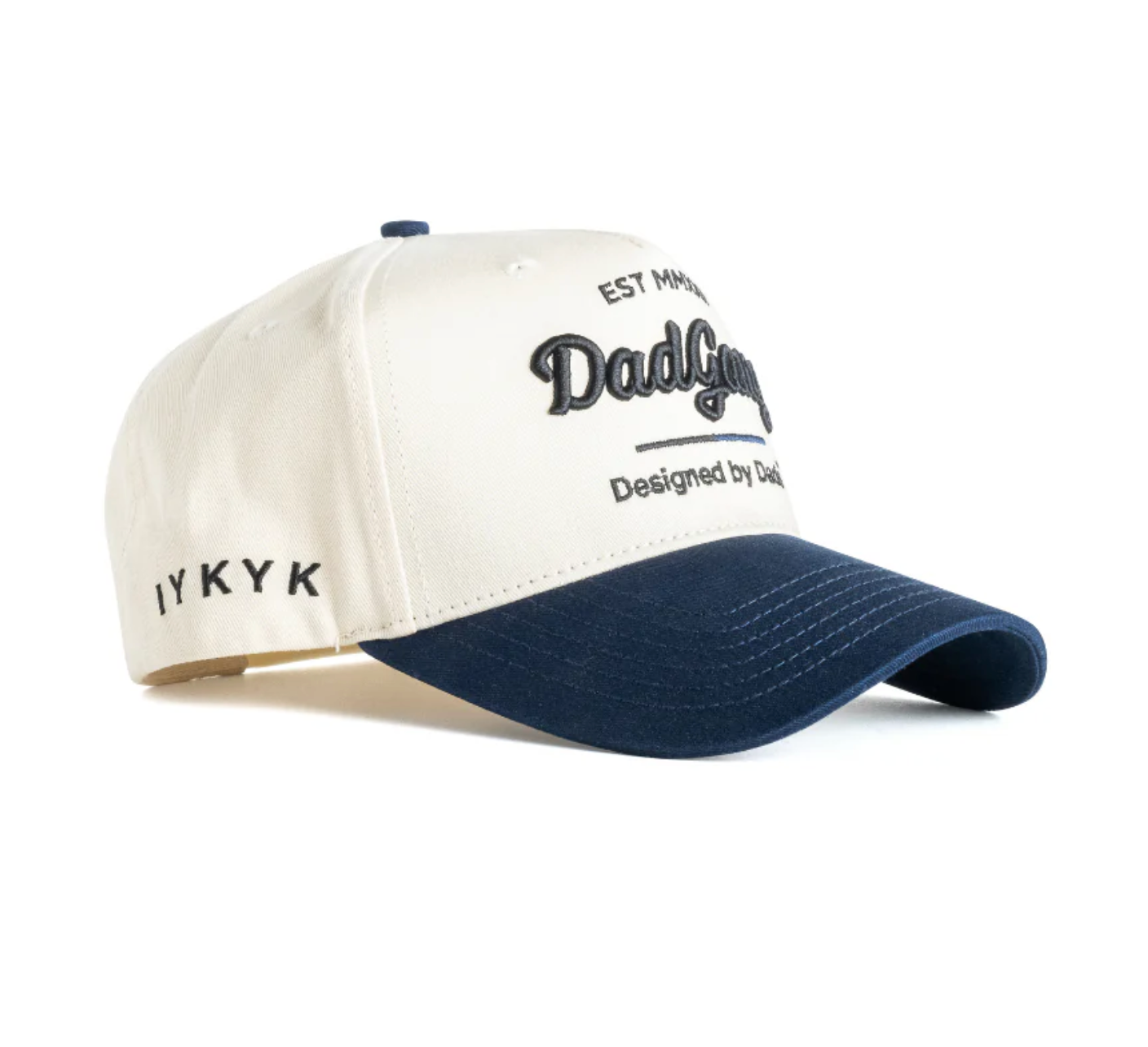 DAD GANG Horsepower Creme and Navy Trucker Snap Back