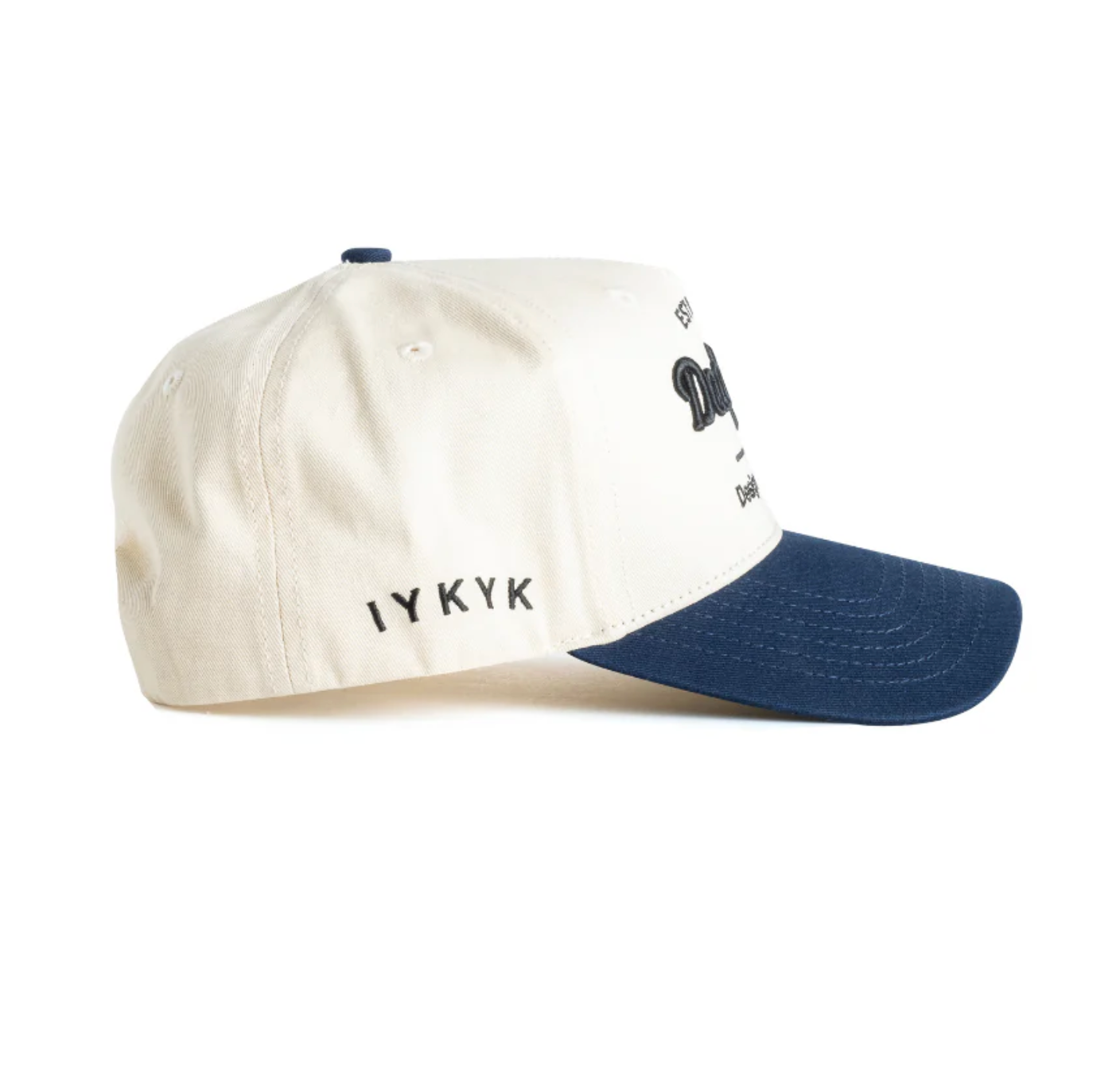DAD GANG Horsepower Creme and Navy Trucker Snap Back