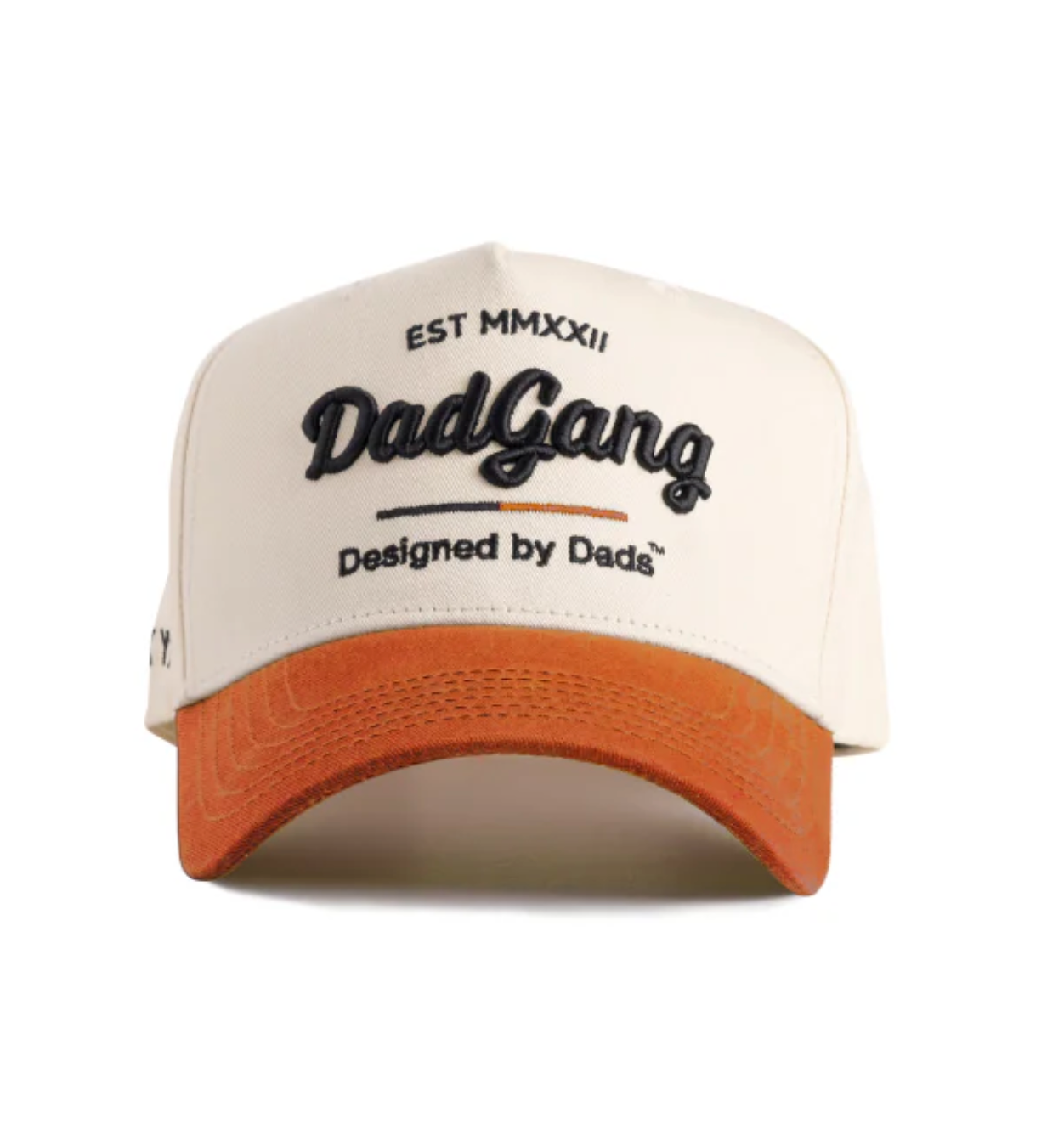 DAD GANG Creme and Burnt Orange Trucker