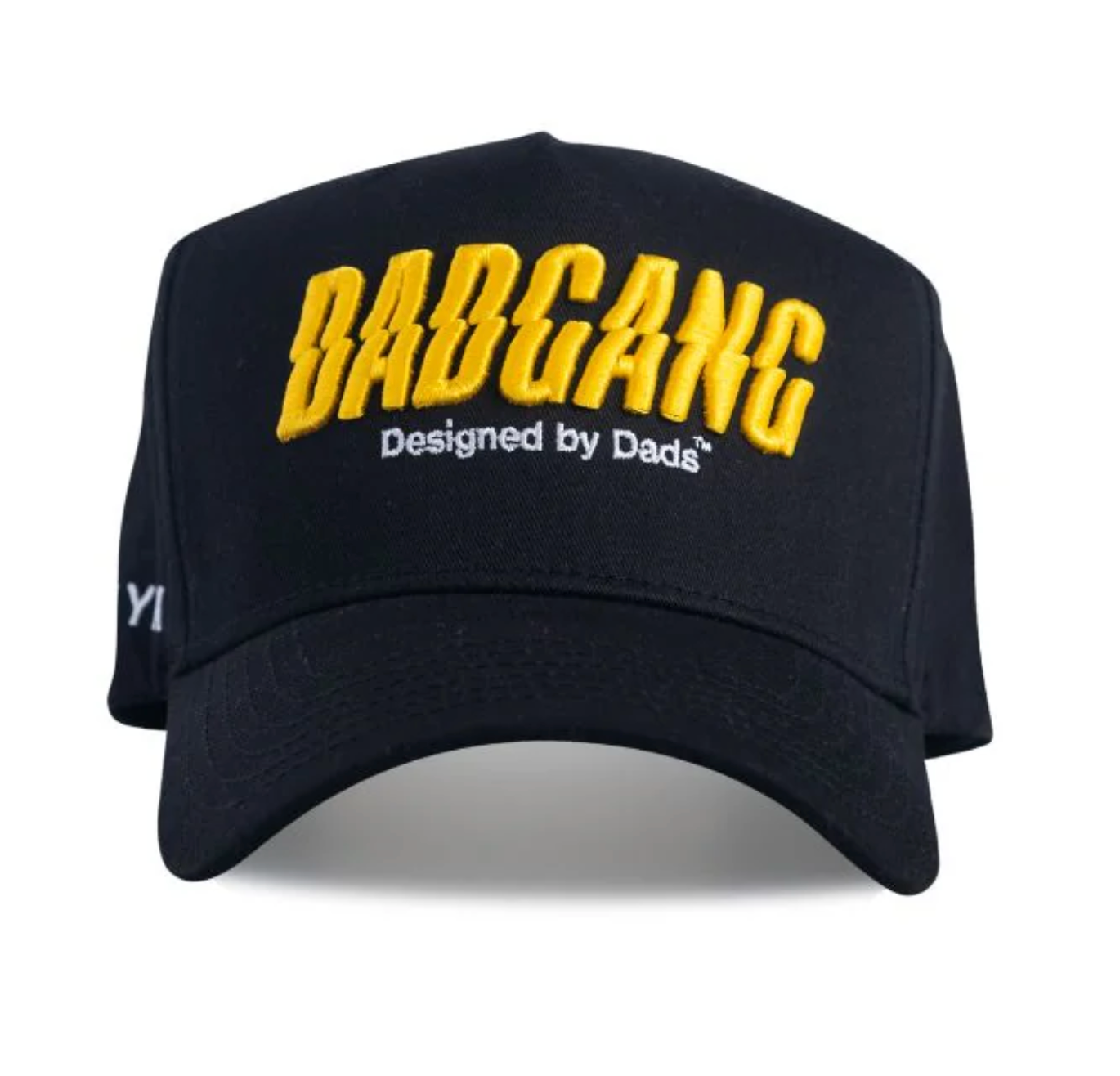 DAD GANG Black with Yellow Voltage Logo Trucker