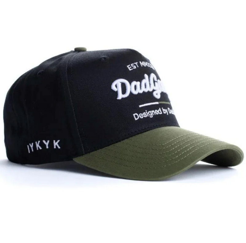 DAD GANG Black and Olive Horsepower Trucker
