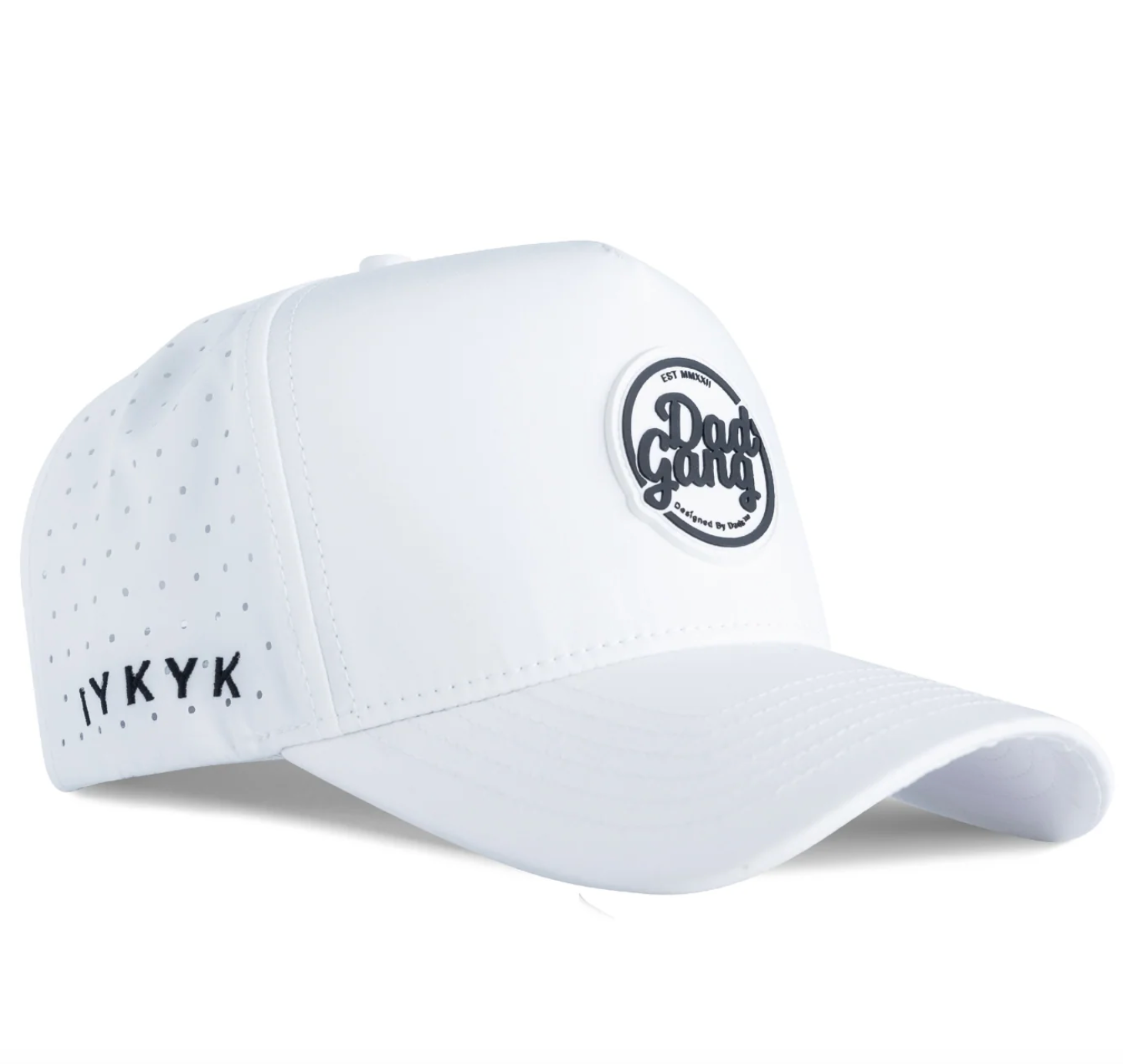 DAD GANG White Athletic Trucker
