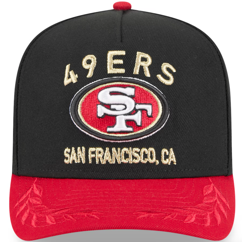San Fransisco 49ERs Black NFL25 DRAFT 950 AFrame Snap Back