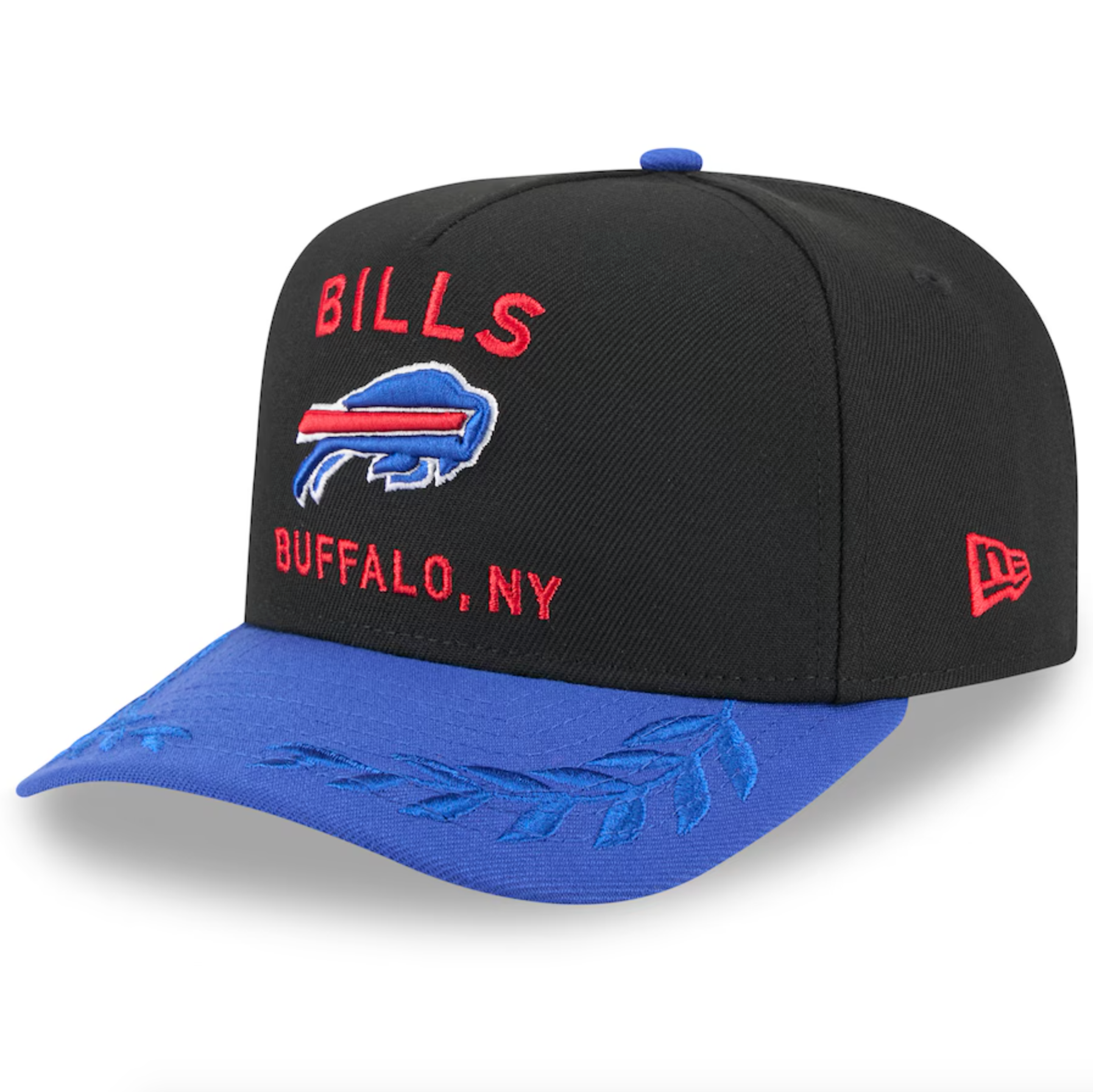 Buffalo Bills Black NFL25 DRAFT 950 AFrame Snap Back
