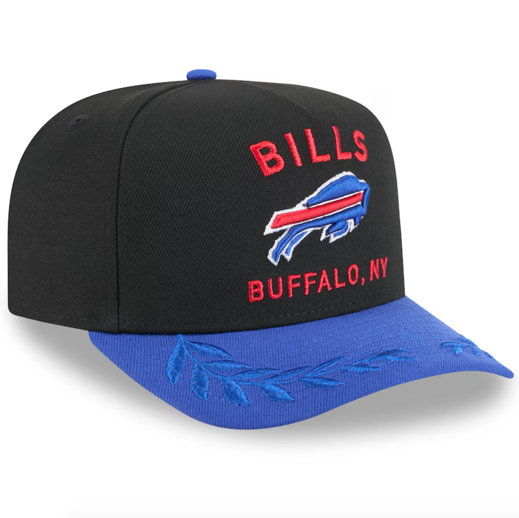 Buffalo Bills Black NFL25 DRAFT 950 AFrame Snap Back