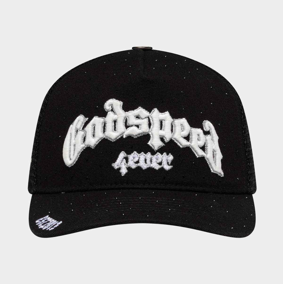 【極美品】 GOD SPEED SNAPBACK CAP GODSPEED Forever Black and White w/ Crystals Trucker Snap Back