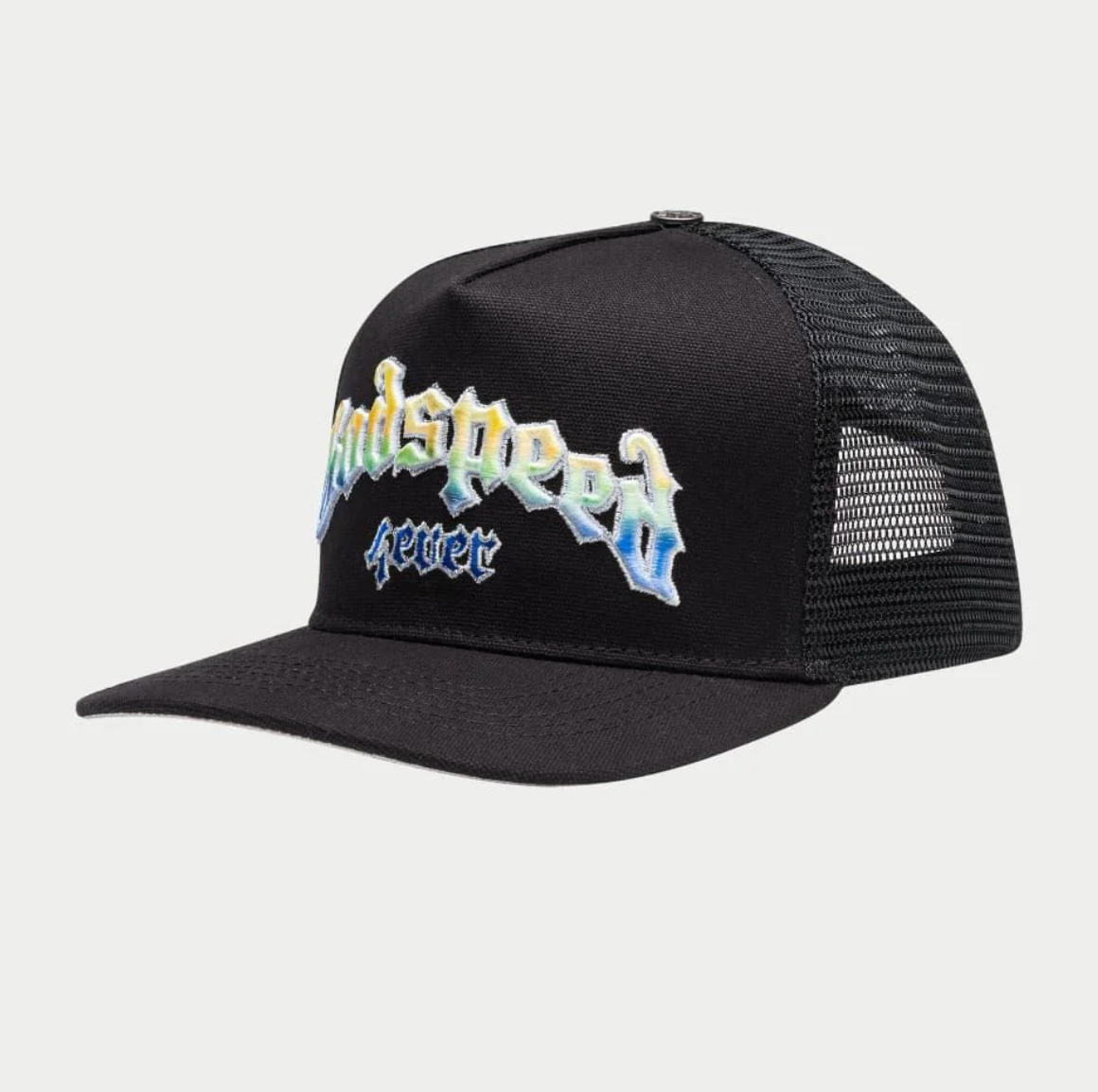 GODSPEED Forever Gradient Lime and Teal Logo Trucker Snap Back