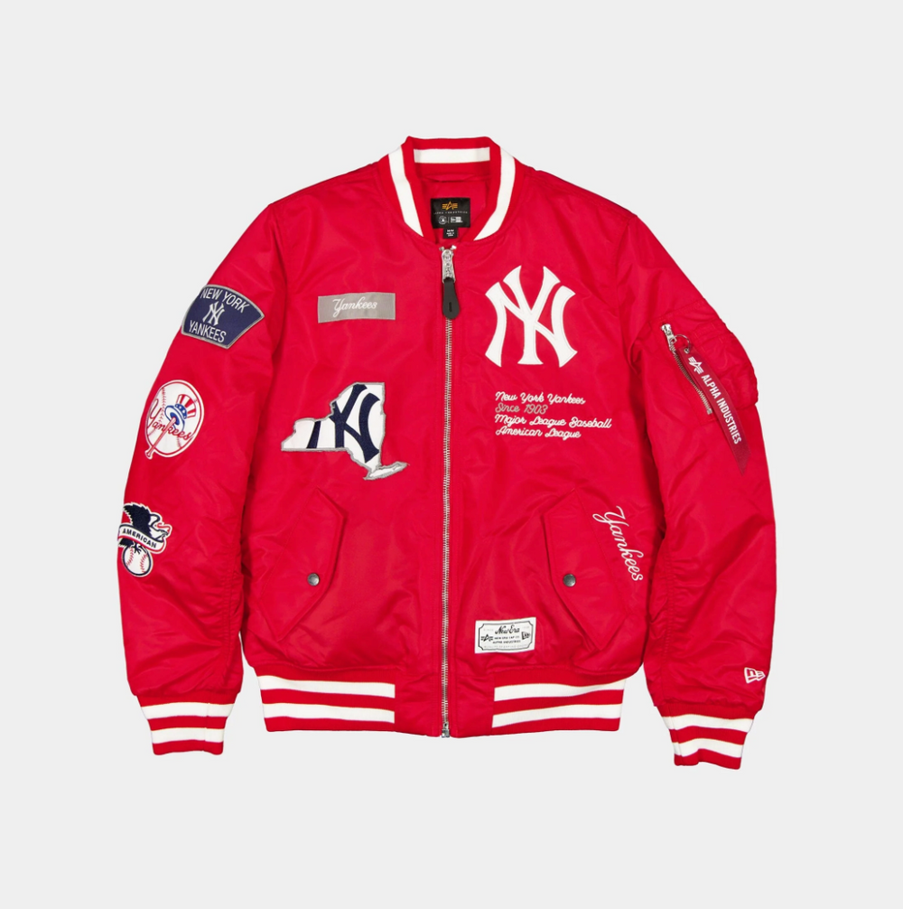 ニューエラ ジャケット New York Yankees Red Bomber Jacket New Era X Alpha Industries 2025