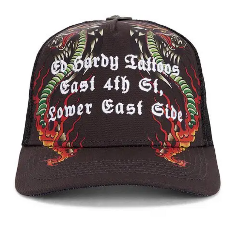 Ed Hardy COBRA FRAME TRUCKER HAT
