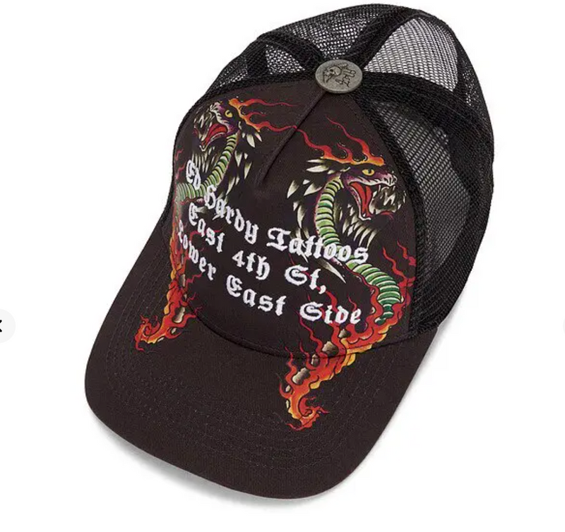 Ed Hardy COBRA FRAME TRUCKER HAT