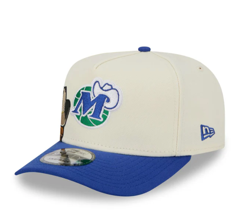 Dallas Mavericks HWC Chrome White 9FIFTY A-Frame Snapback