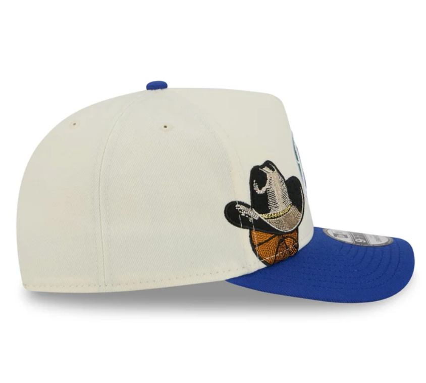 Dallas Mavericks HWC Chrome White 9FIFTY A-Frame Snapback
