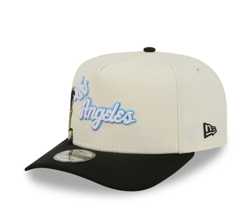Los Angeles Lakers HWC Chrome White 9FIFTY A-Frame Snapback