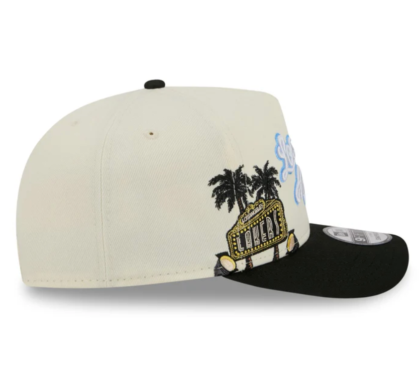 Los Angeles Lakers HWC Chrome White 9FIFTY A-Frame Snapback