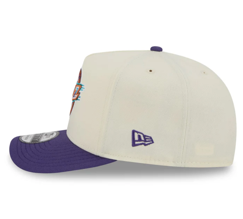 Utah Jazz HWC Chrome White 9FIFTY A-Frame Snapback