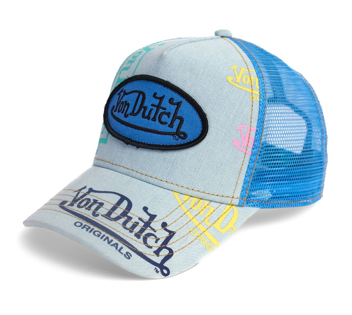 Von Dutch Sky Blue light Denim Trucker – CAP USA NYC
