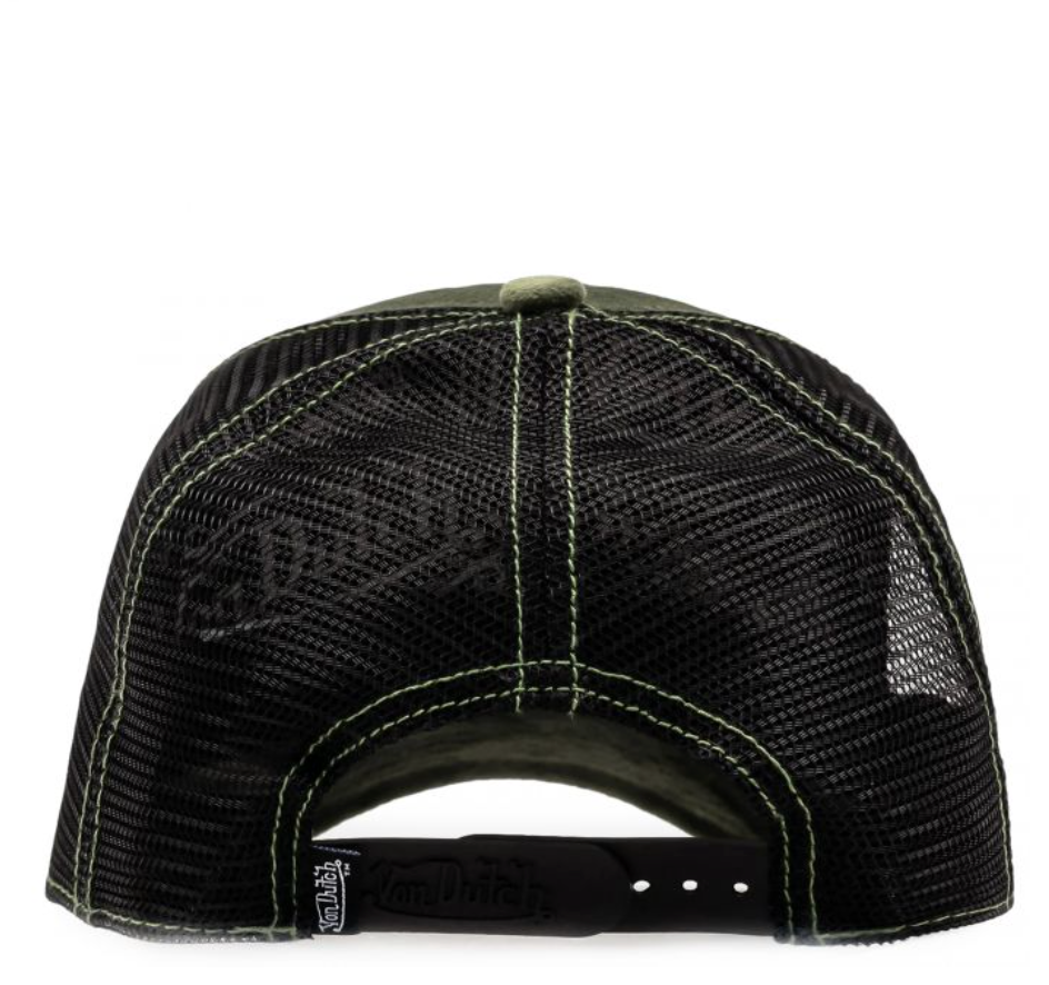 Von Dutch Green Suede Trucker