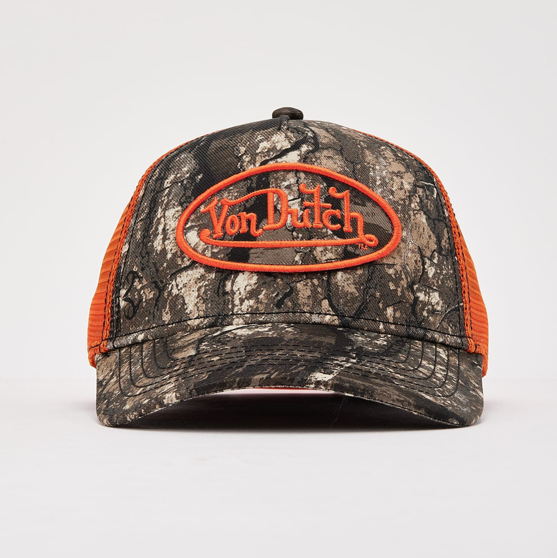 Von Dutch Real Tree Orange Trucker