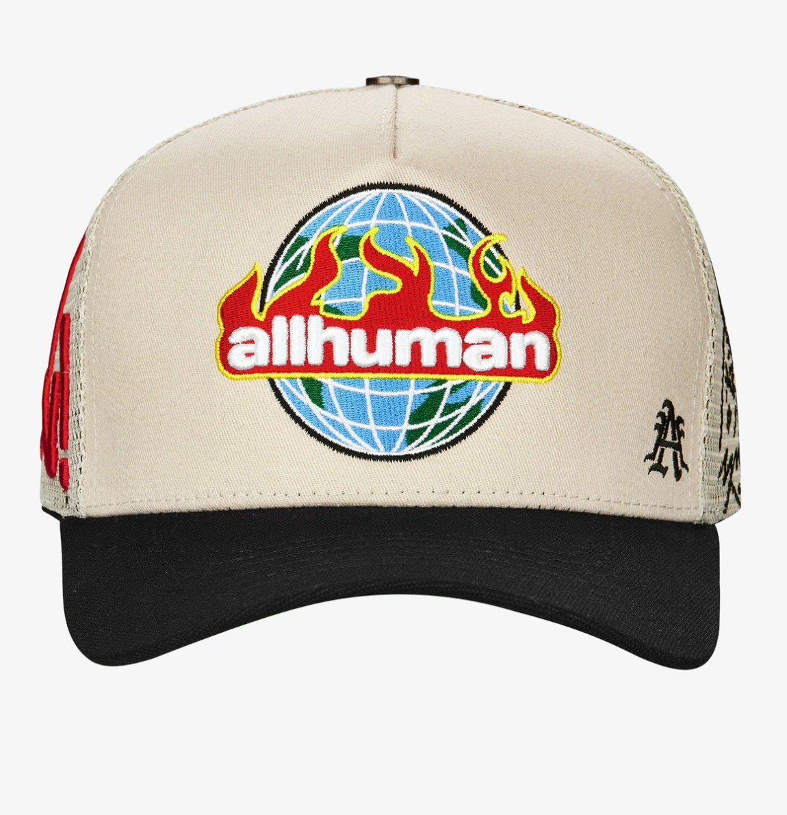 All Human "MANSON V2" Creme and Black Trucker