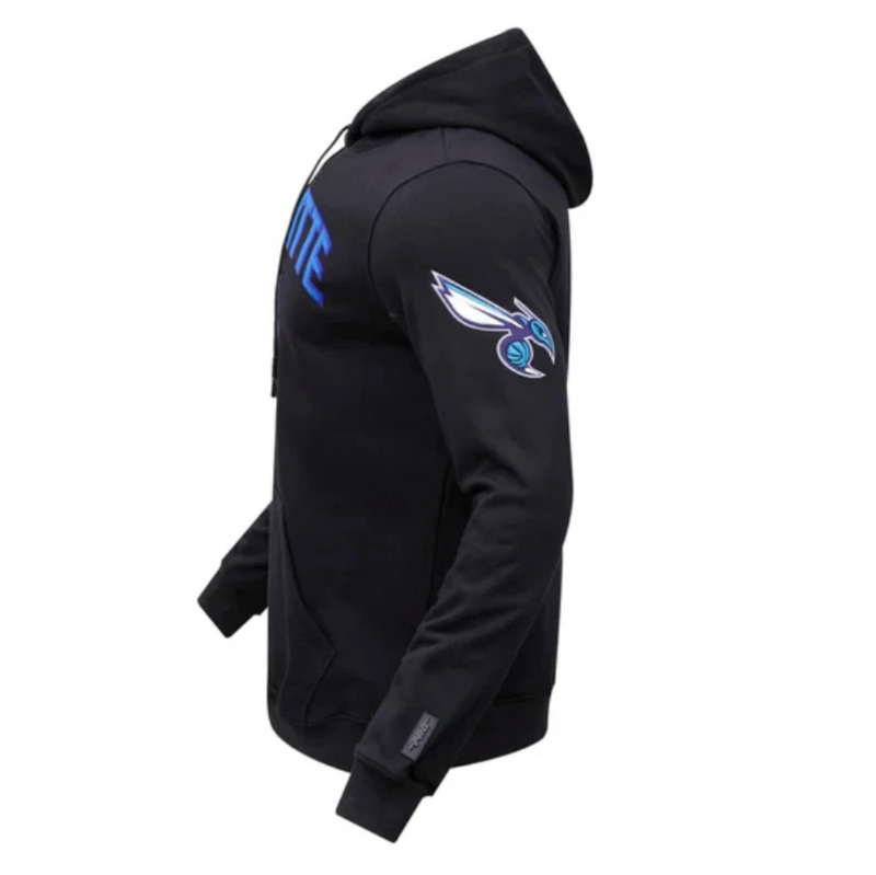 Charlotte Hornets Black Hoodie Stacked