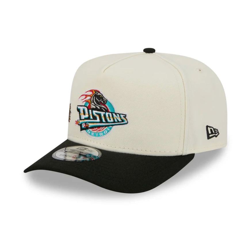 Detroit Pistons HWC Chrome White 9FIFTY A-Frame Snapback
