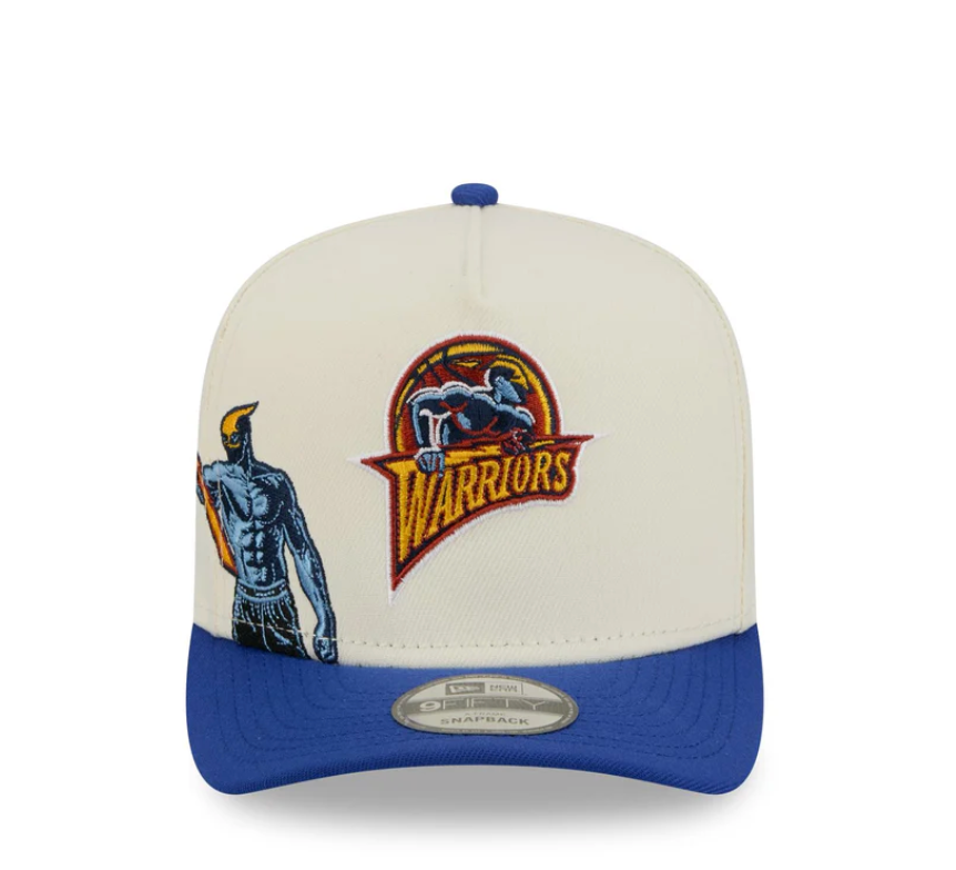 Golden State Warriors HWC Chrome White 9FIFTY A-Frame Snapback