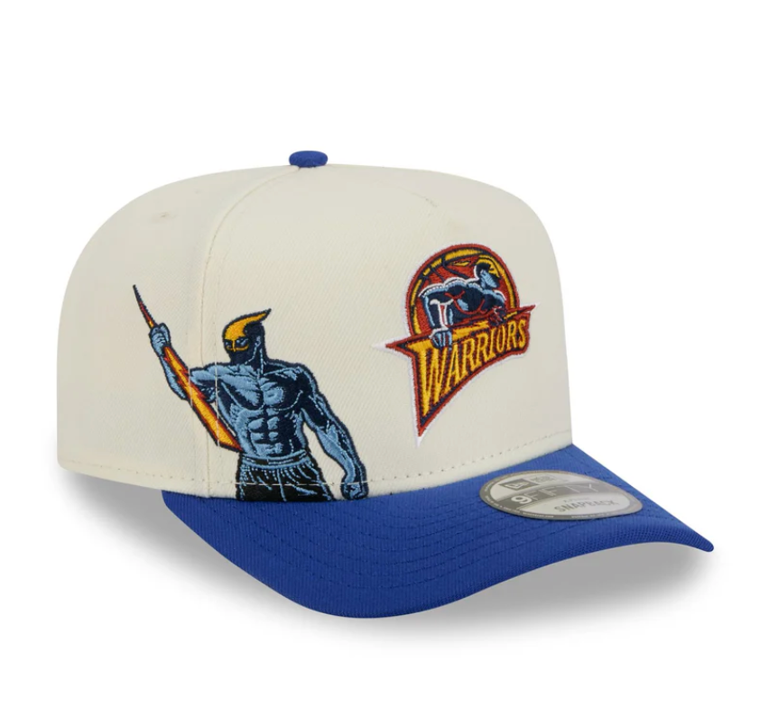 Golden State Warriors HWC Chrome White 9FIFTY A-Frame Snapback