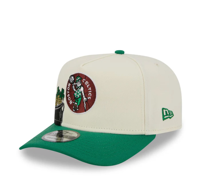 Boston Celtics HWC Chrome White 9FIFTY A-Frame Snapback