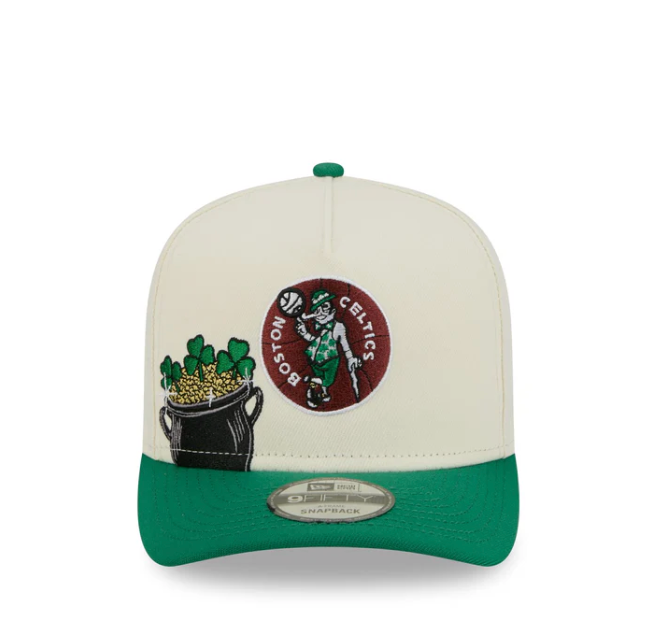 Boston Celtics HWC Chrome White 9FIFTY A-Frame Snapback