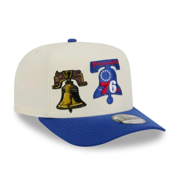 Philadelphia 76ERS HWC Chrome White 9FIFTY A-Frame Snapback