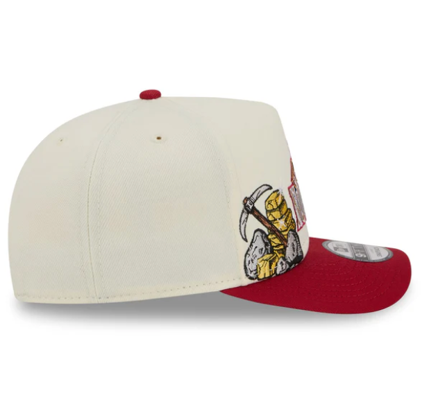 Denver Nuggets HWC Chrome White 9FIFTY A-Frame Snapback