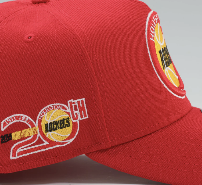 Houston Rockets Red HWC AFrame 20Th Anniversary Snap Back