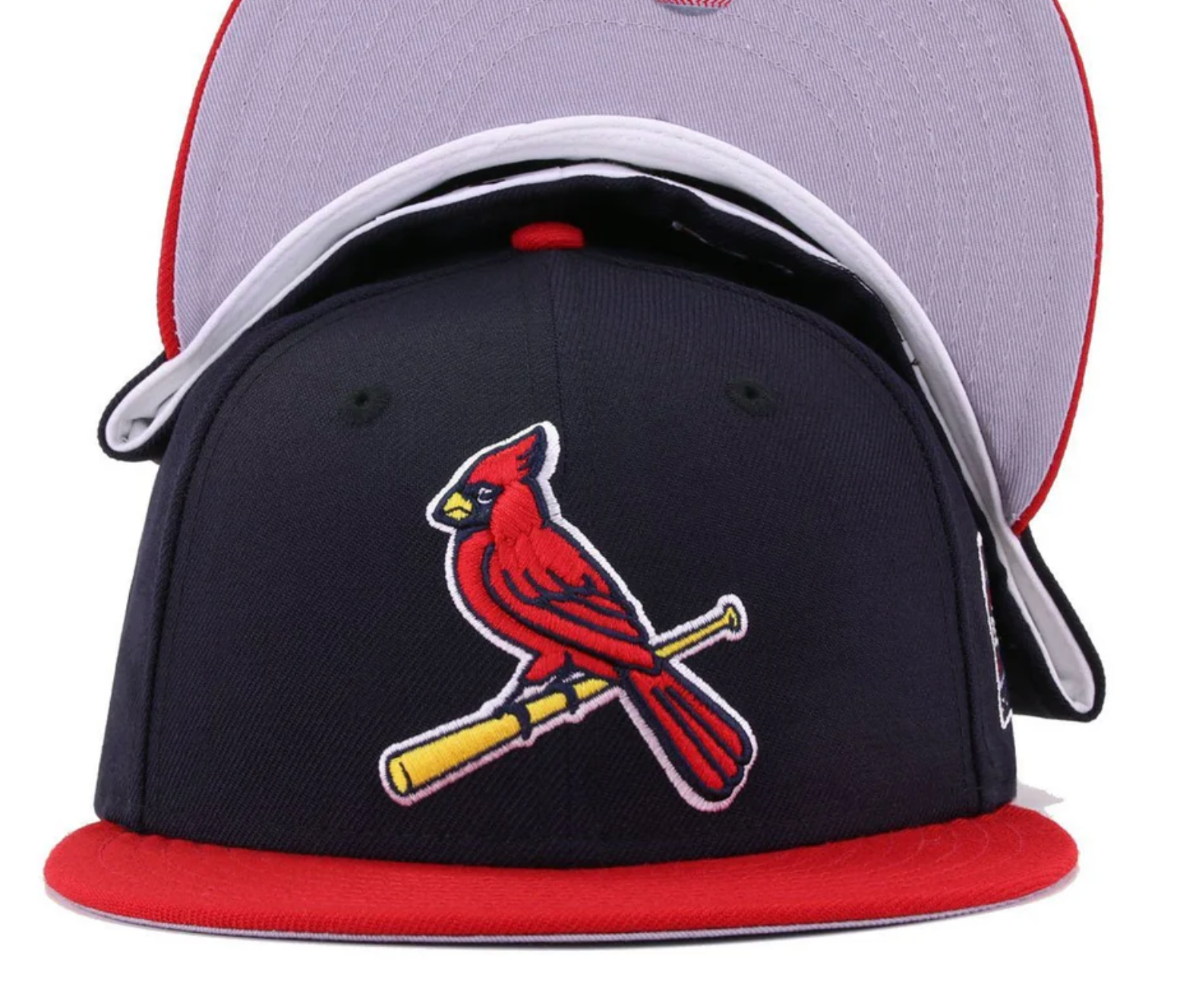 St. Louis Cardinals Navy Blue and Red Bird Logo 2006 World Series