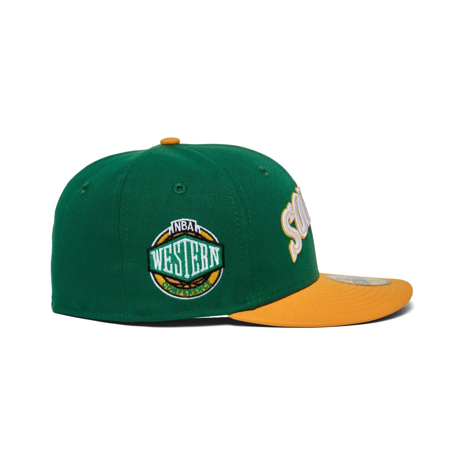Seattle Supersonics Green and Yellow Western Conference