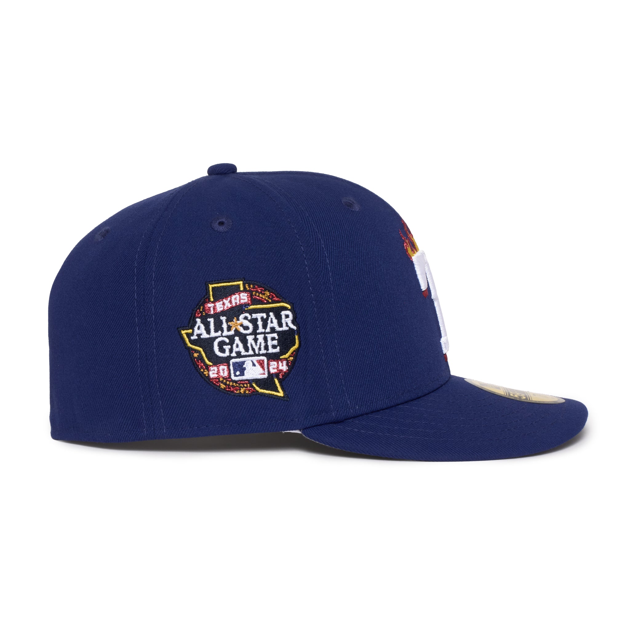 Texas Rangers Royal Flame Logo 2024 All Star Game