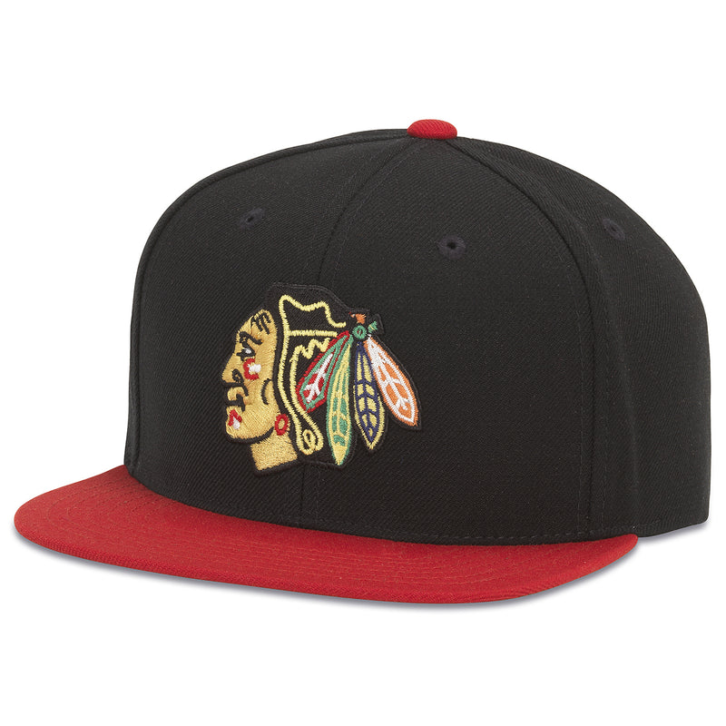 Chicago Blackhawks Black and Red Snap Back