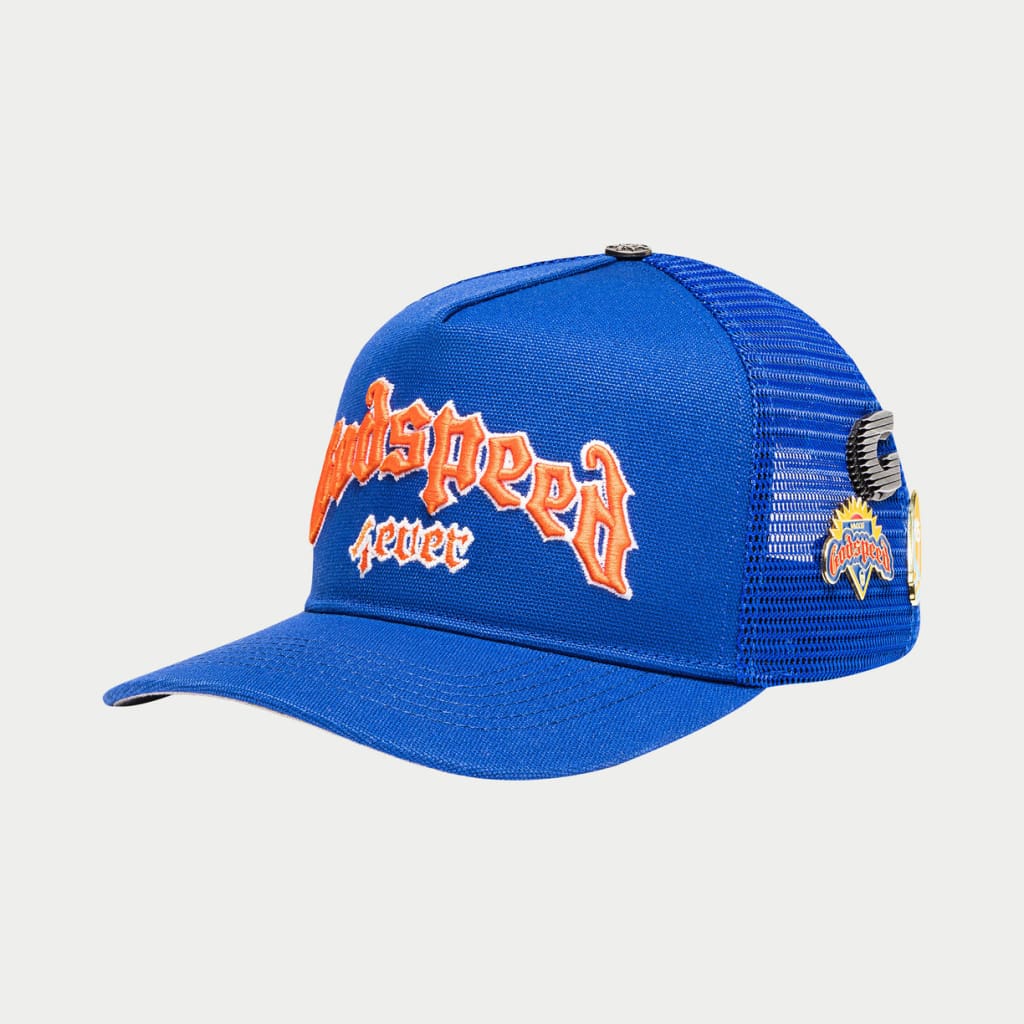 GODSPEED Forever Royal Blue & Orange Trucker Hat – CAP USA NYC