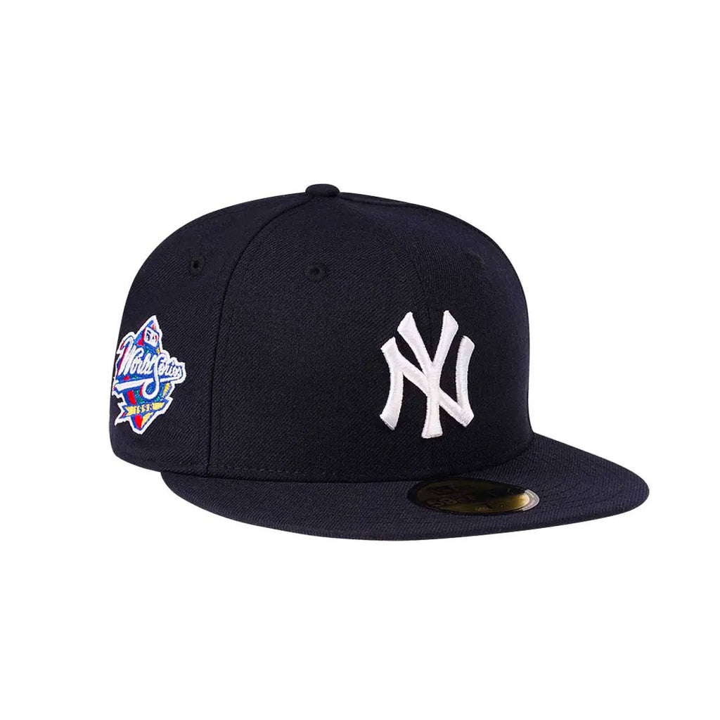 7 7/8 newest - New York NY Yankees 98 WS Patch Green UV Red Crown New Era Fitted Cap