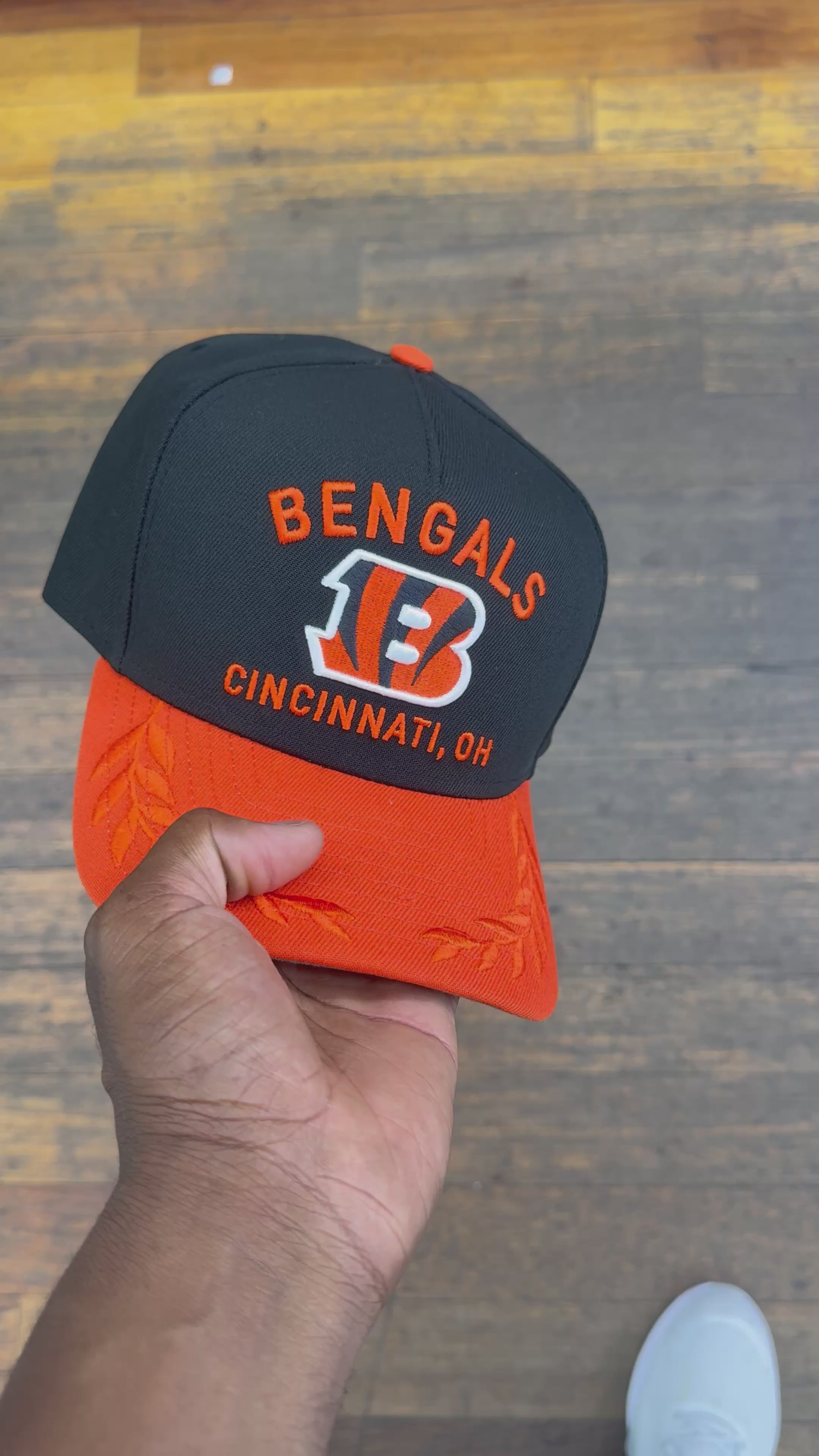 Cincinnatti Bengals Black NFL25 DRAFT 950 AFrame Snap Back