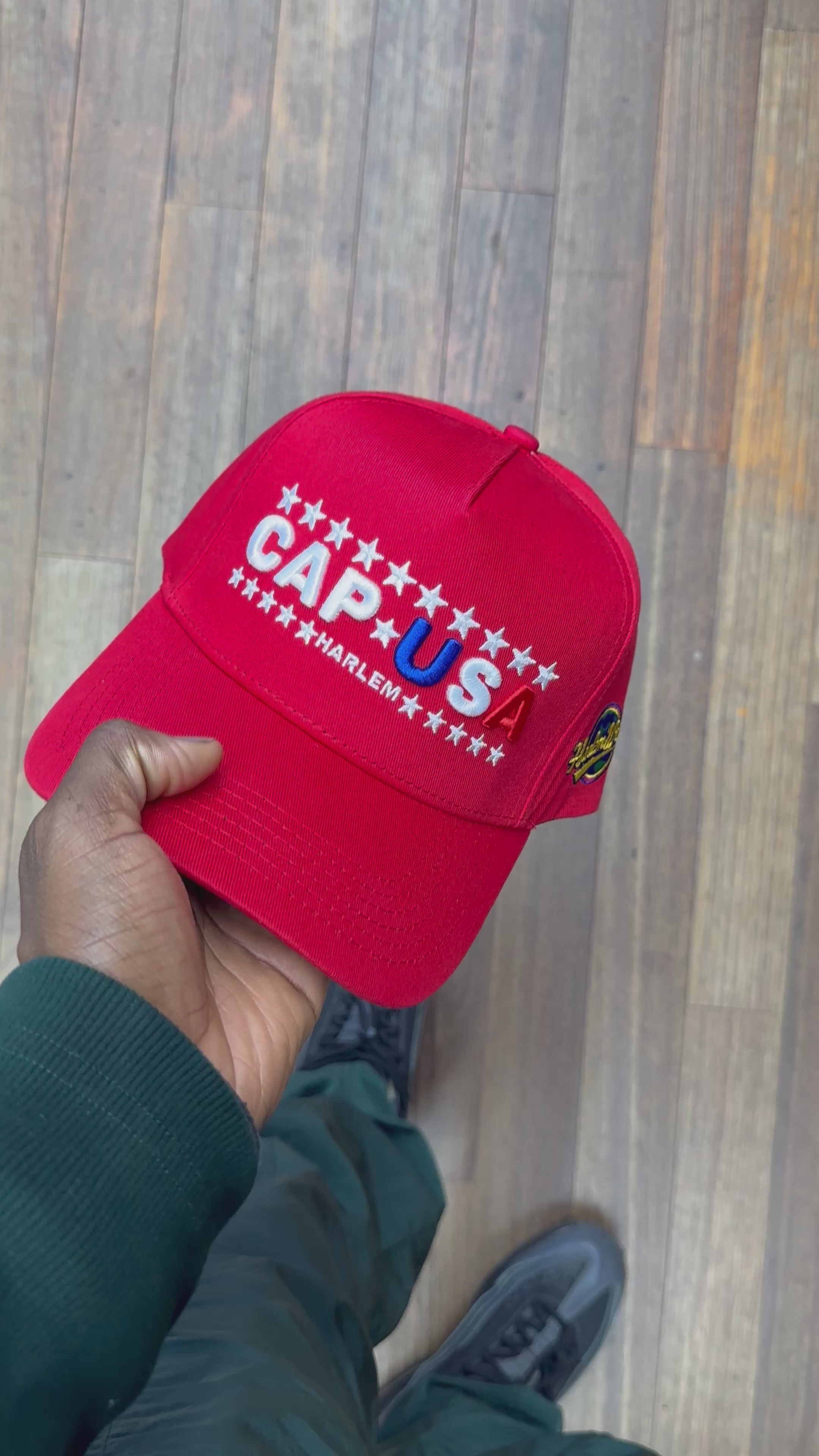 CAP USA All Red Snapback
