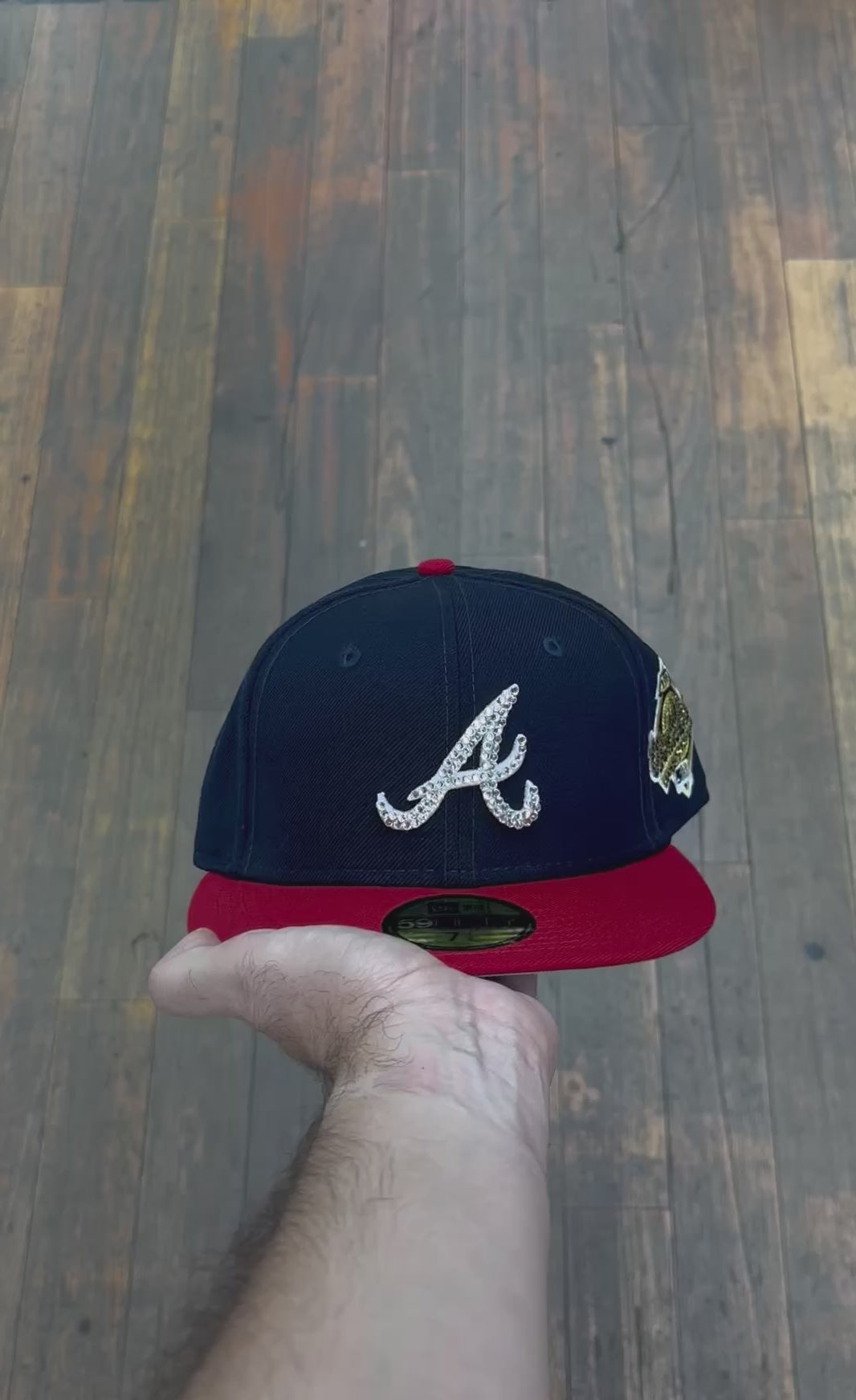 Atlanta Braves Crystallized Fitted World Series 1995