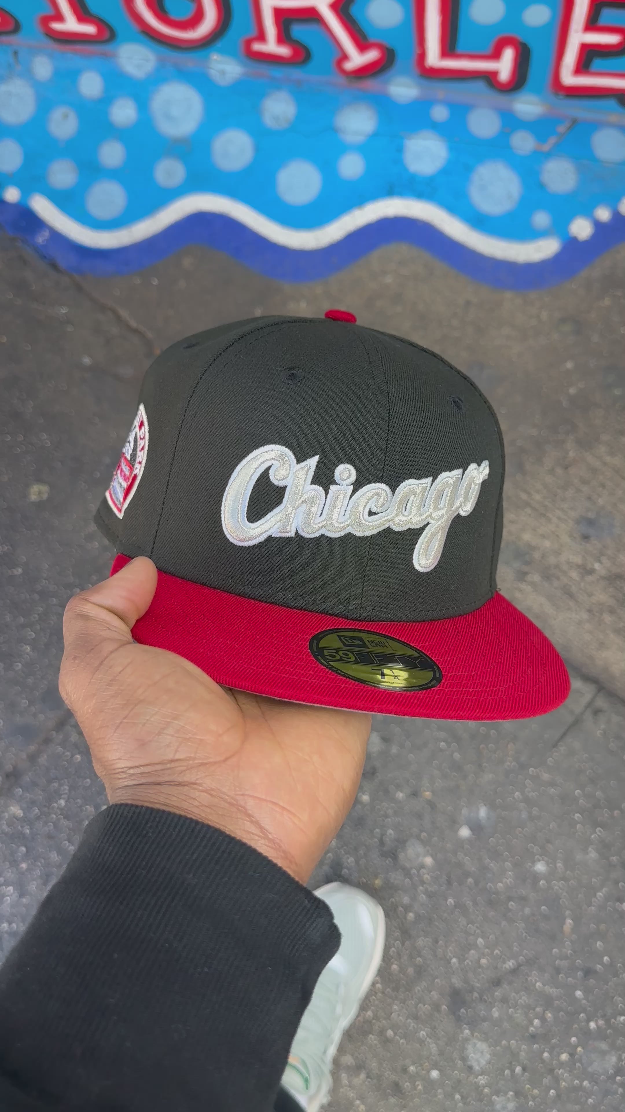Chicago White Sox Black and Red Script Logo