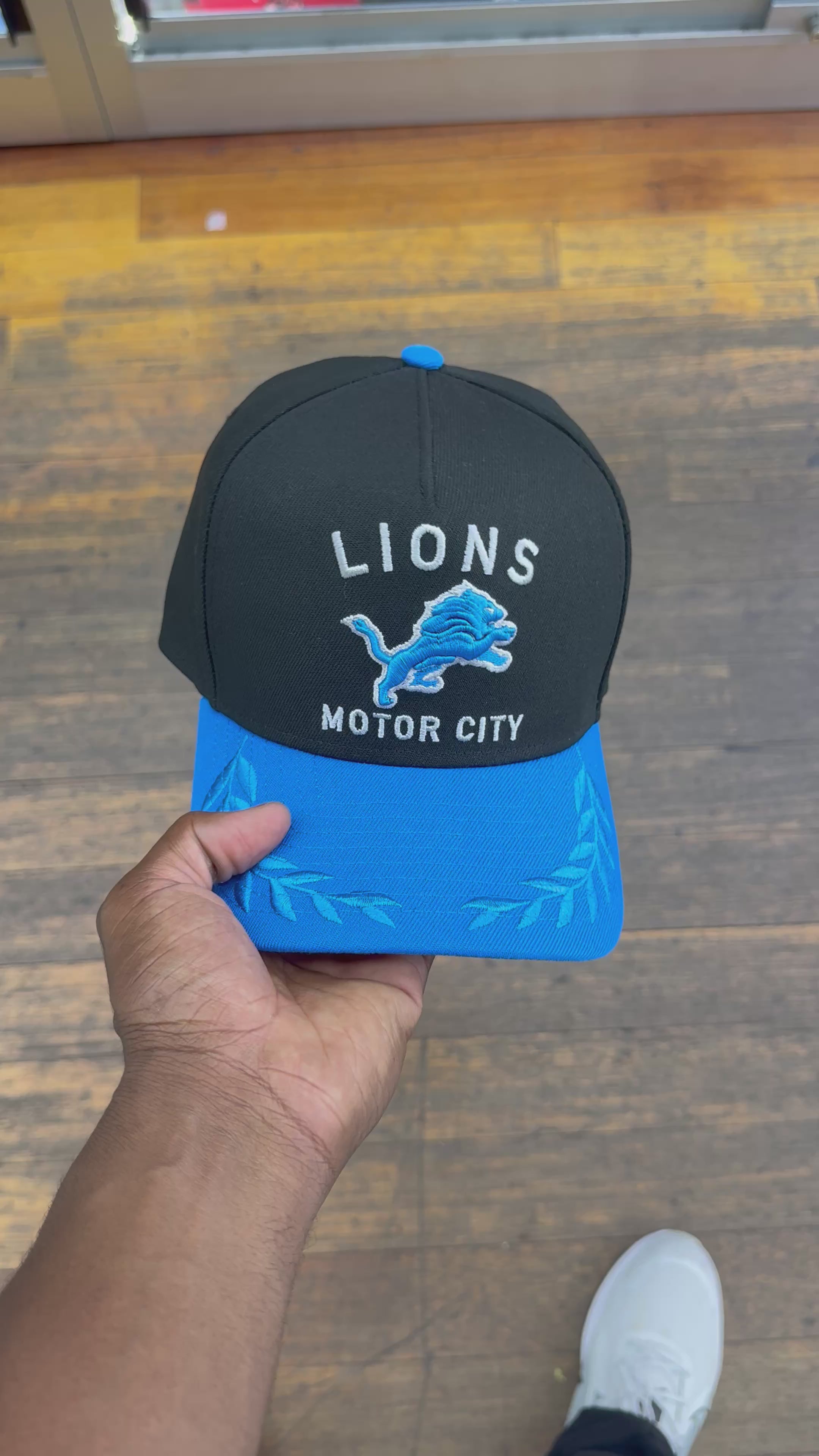 Detroit Lions Black NFL25 DRAFT 950 AFrame Snap Back