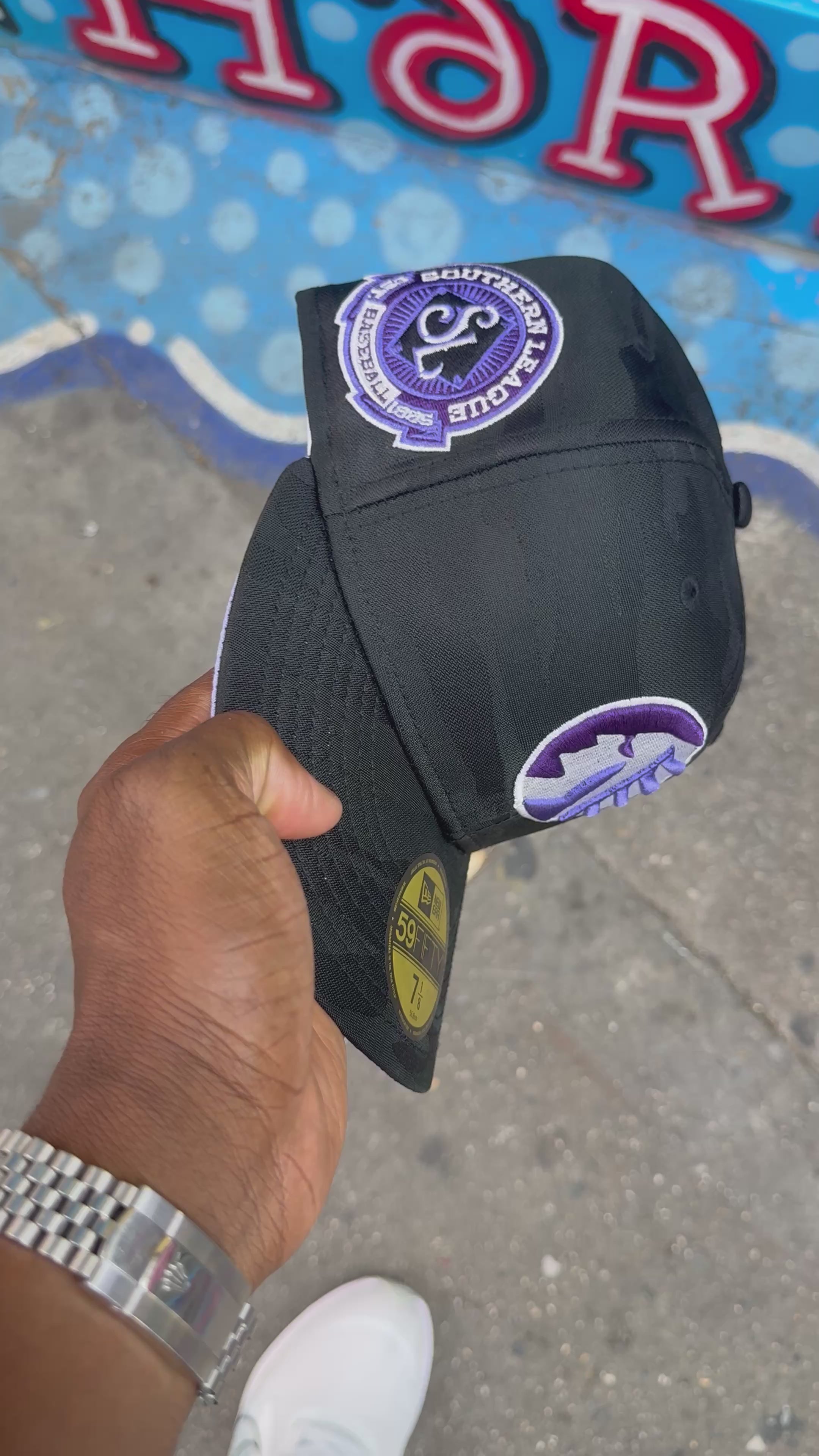 Memphis Chicks Tonal Black Camo SL League Violet UV