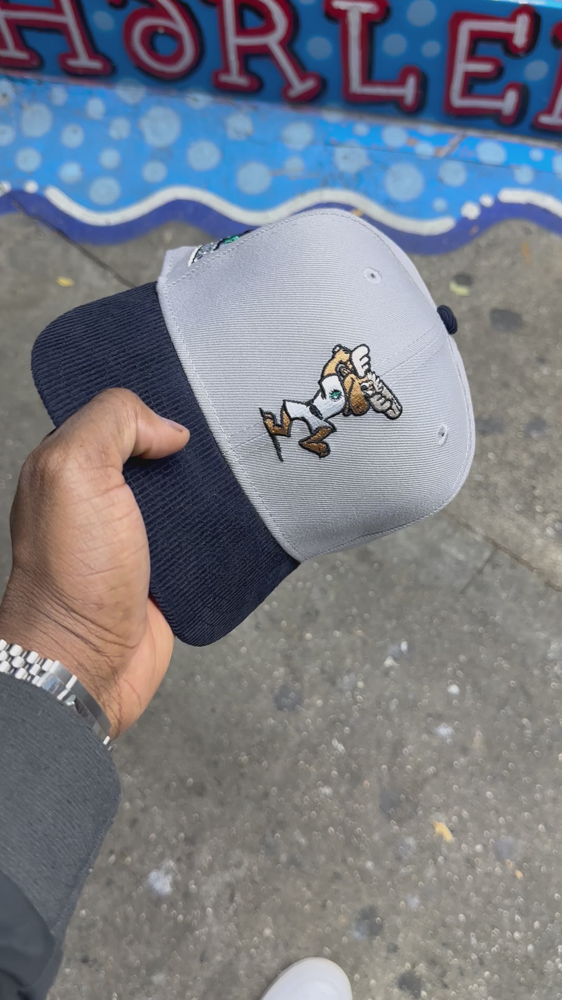 Seattle Mariners Mascot Grey and Navy Corduroy 30Th